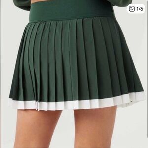 Offline by Aerie Green Pleated Women's Tennis Skirt